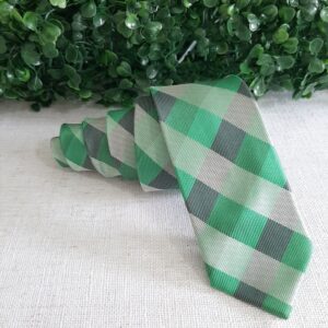 Gravata Xadrez Verde 1