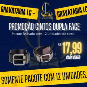 Caixa Fechada Cinto Dupla Face - 12 unidades
