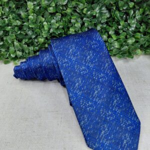 Gravata Trabalhada Azul  Royal 7cm