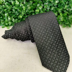 Gravata Trabalhada Preto Brilhoso