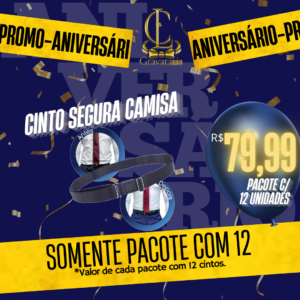 Promoção Pacote com12 Cintos Segura Camisa